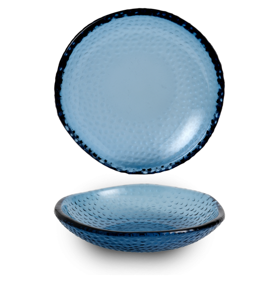 Isla Ocean Blue Organic Glass Bowl